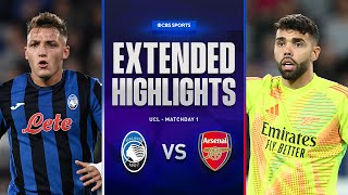 Atalanta vs Arsenal Extended Highlights  UCL League Phase MD 1  CBS Sports Golazo [upl. by Nogras]