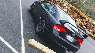 Honda Civic lx Rear Muffler Delete Pure Exhaust Sound [upl. by Argent88]