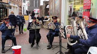 The Salvation Army Band Abergavenny at Christmas 2017 3 [upl. by Loziram]