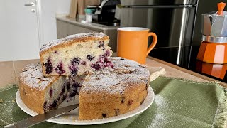 Easy BLUEBERRY CAKE recipe  soft like a sponge cake but moist like a chocolate cake [upl. by Celestia]