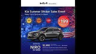 Kia 4th of July Sale Extended  Forte Soul Seltos NiroEV Sportage EV6  Serramonte Kia [upl. by Goodkin75]