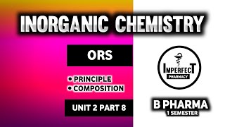 ORS  Oral Rehydration Salt  Composition Of Ors  Pharmaceutical Inorganic Chemistry  B Pharma [upl. by Kriste]