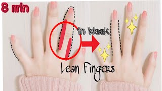 Top Exercises For Finger  Get Lean amp Longer Finger In Week  Home Fitness Challenge [upl. by Nyladnohr]