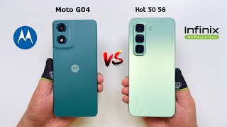 Motorola G04 vs Infinix Hot 50 5G Speed Test [upl. by Ardnua]