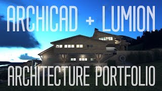 Architecture Portfolio Archicad  Lumion [upl. by Sairahcaz760]