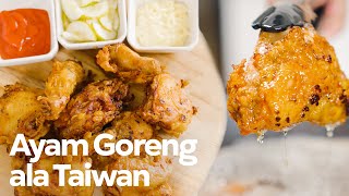 RESEP AYAM GORENG TAIWAN ALA MASTER FRIED CHICKEN [upl. by Yarod]