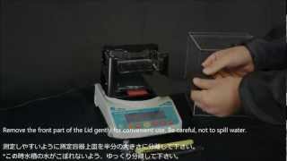 セッティング Setting ELECTRONIC DENSIMETER MDS300 PART 1 [upl. by Sarah]