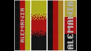 Diseño bandera de Alemania plantilla para manilla [upl. by Loftus]