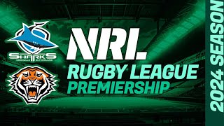 CRONULLA SHARKS v WESTS TIGERS NRL team list h2h where to watch live rugby preview [upl. by Lazaro375]