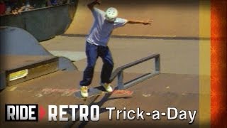 HowTo Skateboarding Backside Feeble Grind with Tony Hawk and Eric Koston [upl. by Nimajneb]