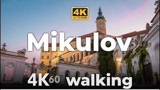 Mikulov Czechia Walking Tour  4K 60fps UHD [upl. by Artimas491]