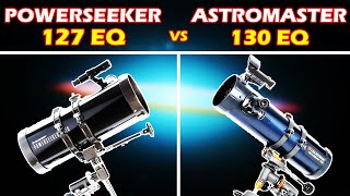 Celestron PowerSeeker 127 EQ vs Celestron AstroMaster 130 EQ  Telescope review [upl. by Emmer339]