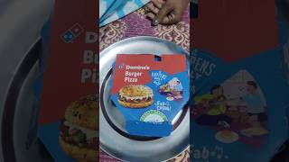 Dominos burger pizza 🍕🤤dominos youtubeshorts burgerpizza shorts [upl. by Anele]