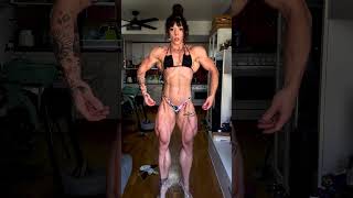 FBB Silvia Cuartero Martinez flexing shredded quads [upl. by Moorefield322]