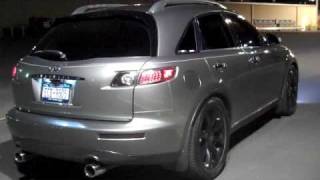 Jebaker1121s INFINITI FX35 NISMO Exhaust  516th plenum spacer 2 and other mods [upl. by Norina710]