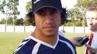 Johnathan Thurston Press Conference 07 September 2007 [upl. by Nylekcaj]