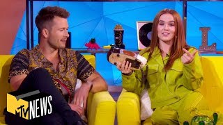 Zoey Deutch amp Glen Powell See How Well They Know RomComs Celebrity Couples amp More  MTV News [upl. by Korella]