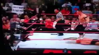 John Cena steel chair Botch [upl. by Lacym]