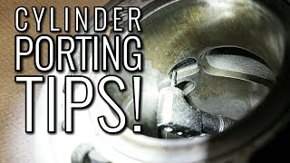 Two Stroke Cylinder Porting Tips  WATCH THIS BEFORE YOU START CUTTING 2 Stroke Tuning [upl. by Nod514]