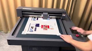 Flatbed Cutting Plotter FC7050 ProCutting and creasing [upl. by Nylaehs307]