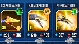 TOP 3 PTEROSAURS 🔥💪🔥  JURASSIC WORLD  THE GAME [upl. by Todhunter]