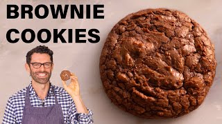 EASY Brownie Cookies Recipe [upl. by Yared970]