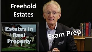 32 Freehold Estates Arizona Real Estate License Exam Prep [upl. by Jezabel]