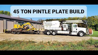 Fabricating a 45 ton pintle plate on a vactruck [upl. by Lellih]