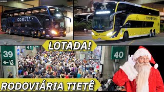 RODOVIÁRIA do TIETÊ LOTADA na SAIDA DO NATAL EXTRAS na NOVA ITAPEMIRIM E MAIS PARTE 3 [upl. by Willey]