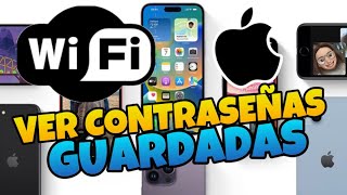 👉 Como VER las CONTRASEÑAS de WIFI GUARDADAS en IPHONE 🔥 [upl. by Allimac592]