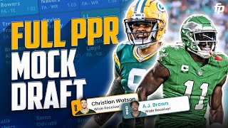 2024 Fantasy Football Mock Draft  PPR Expert Picks [upl. by Ahsinik]