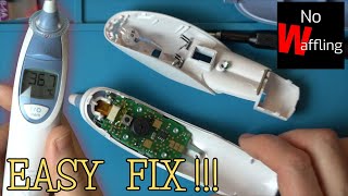 How to Fix Braun Ear Thermometer Thermoscan  EASY FIX  Beginners guide [upl. by Ynoffit277]