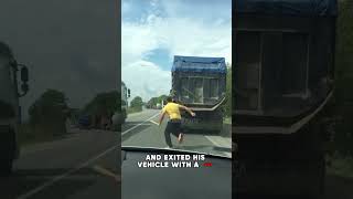 Road Raging Shoulder Driver Gets Karma [upl. by Derry]