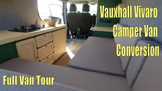 Vauxhall Vivaro Camper Van Conversion  Full Van Tour [upl. by Ativet]