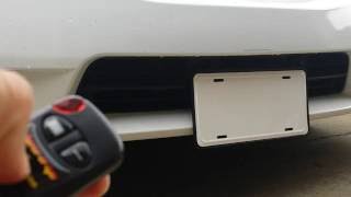 Electric Retractable License Plate Bracket [upl. by Eintruoc416]