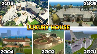 LUXURY HOUSE IN EVERY GTA GAME [upl. by Annovad]