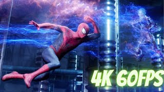 The Amazing Spider Man 2  Spider Man vs Electro  4K 60fps  full final fight scene [upl. by Popelka]