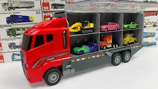 13 Type Tomica Cars ☆ Tomica opening and put in big Okatazuke convoy red color of fire [upl. by Bencion704]