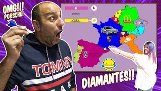 Lanzamos un DARDO a un MAPA y COMPRAMOS lo que sea en lo que caiga Challenge  Momentos Divertidos [upl. by Saretta343]