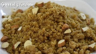 दिवाली पे प्रसाद के लिए बनाये गुजराती लापसी Traditional Gujarati Lapsi\kansar Recipe in Hindi [upl. by Urson]