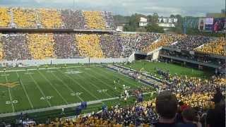 WVU Beats Baylor Singing Country Roads 2012 [upl. by Ecinev761]