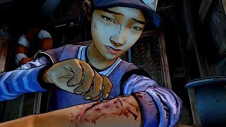 Rambo Style Clementine Stitches Herself Walking Dead  Telltale Games [upl. by Enyaw]