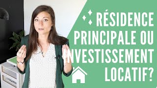 Pour un premier achat immobilier  Résidence principale ou investissement locatif [upl. by Avla]