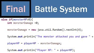 Super Beginners Text Adventure Game Development in Java FINAL  Battle System [upl. by Daune892]