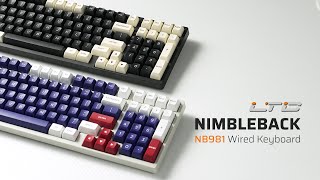 LTC NimbleBack NB981 96 Mechanical Keyboard Overview [upl. by Lezirg520]