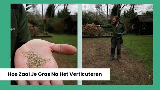 Hoe Zaai Je Gras Na Het Verticuteren  MOOWY Tips amp Tricks [upl. by Nerrak]