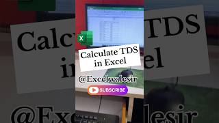 Calculate TDS in Excel excelwalesir exceltricks tds tax exceltips training shortvideo yt [upl. by Russell250]