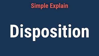 Disposition Definition How It Works in Investing and Example [upl. by Luelle808]