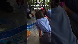 Rangoli competition shorts trending ytshorts diwali rangoli school [upl. by Ezarra]