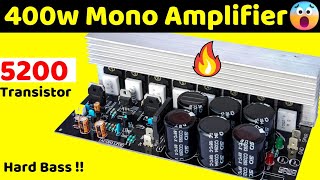 Amplifier 400w Mono 2sc5200 By Audio Lite  Unboxing amp Review  By Tah Electronics [upl. by Ivanna]